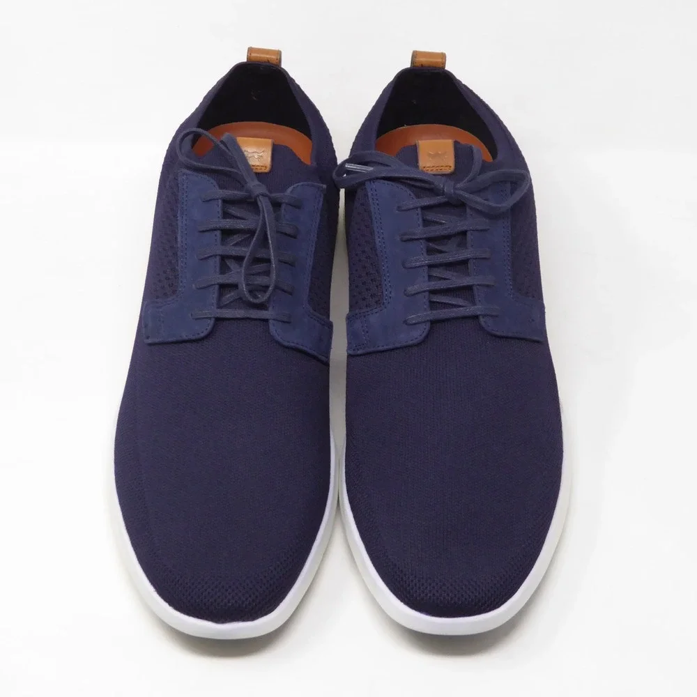 Wolf & Shepherd Mens SwiftKnit Derby Shoes Navy Blue Knit Sneakers 15